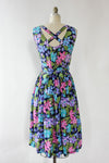 Cross Back Viola Flowy Dress L