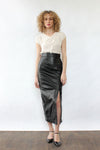 Diane Freis Leather Pencil Skirt XS/S