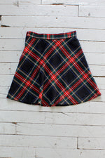 Alicia Plaid Mini Skirt M