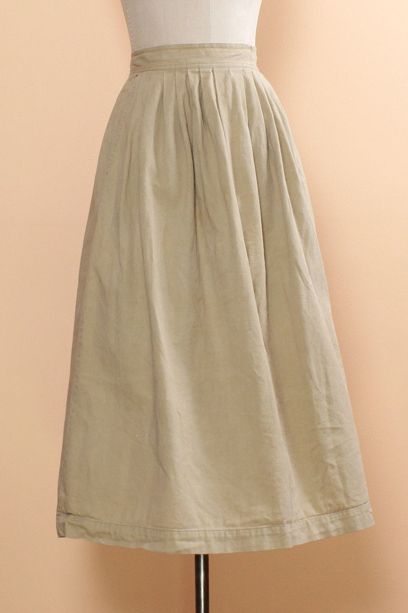 Ann Taylor Khaki Pioneer Skirt S