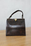 Jaclyn Buckle Croc Handbag