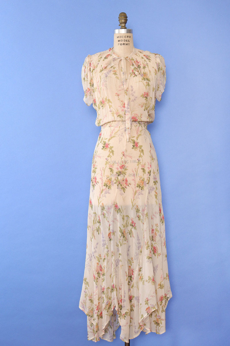 ralph lauren floral chiffon dress Polo Ralph Lauren floral-print Georgette Maxi Dress | Neutrals