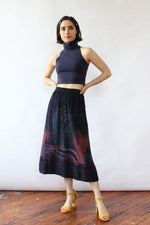 Fiber Optic Print 70s Skirt XS
