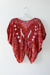 Rose Sequin Butterfly Top XS/S
