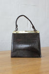 Jaclyn Buckle Croc Handbag