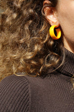 Mustard Hoop Earrings