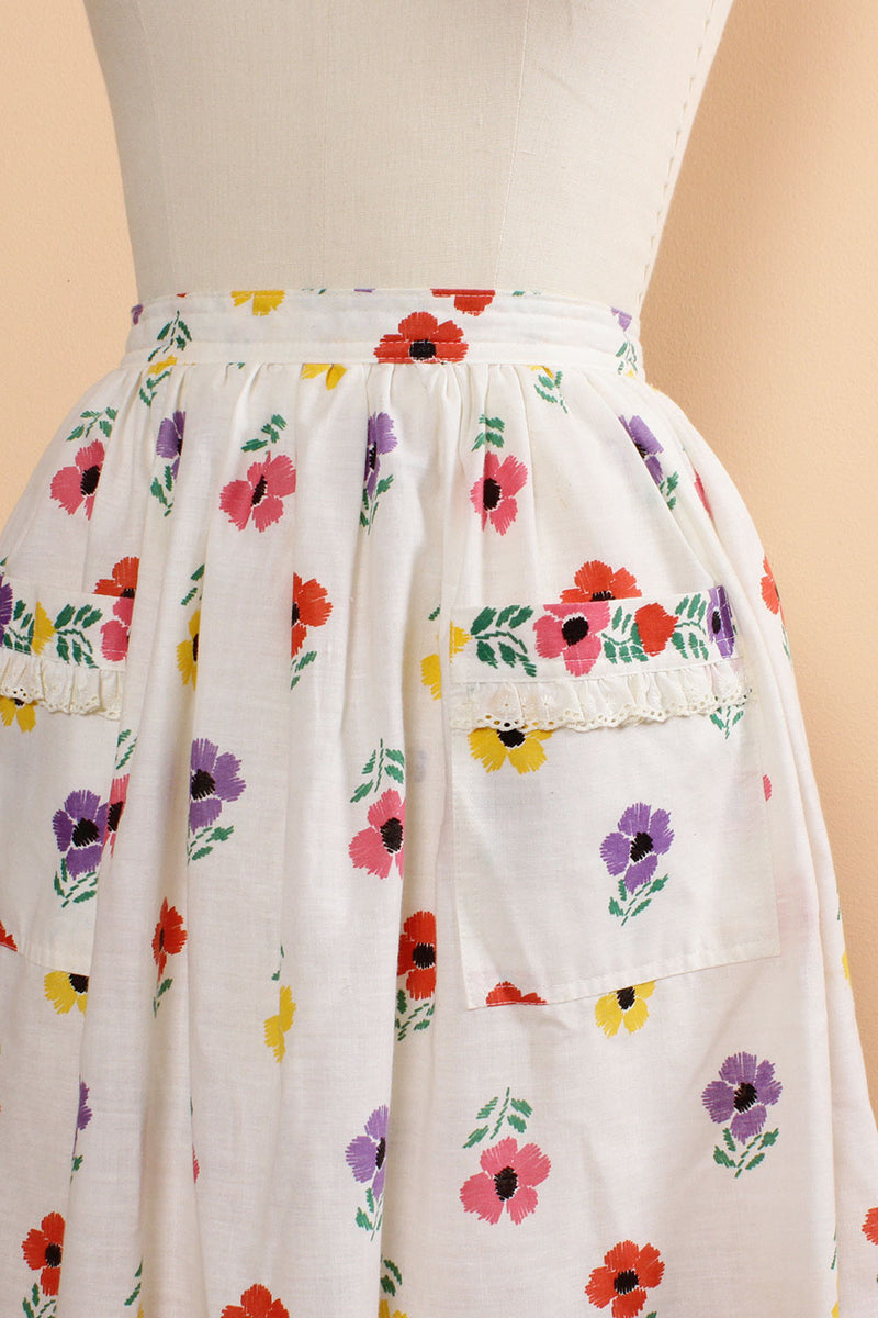 Polly Pocket Full Floral Skirt S