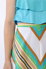 Carnival Chevron Skirt M