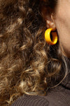 Mustard Hoop Earrings