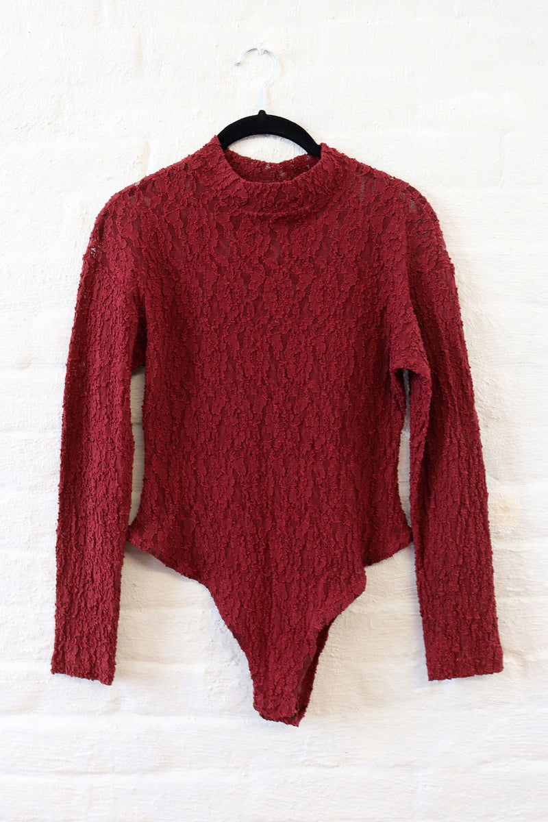 Merlot Lace Bodysuit M/L