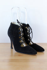 Walter Steiger Lace-up Open Booties 6.5