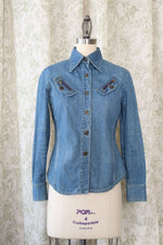 Laura Denim Zipper Shirt XS/S