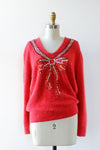 Cupid's Bow Fuzzy Sweater S