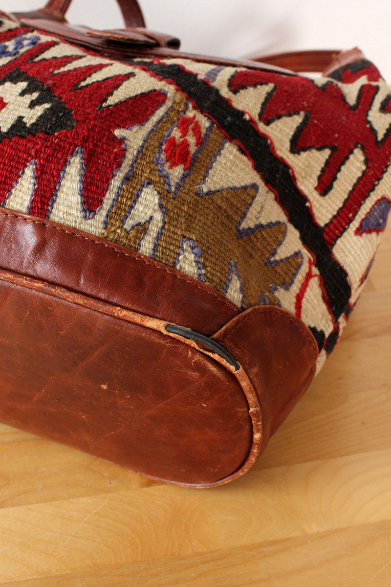 Wool Woven Carpet Bag