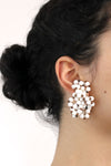 Beaded Snowball Clip-Ons
