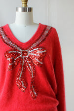 Cupid's Bow Fuzzy Sweater S
