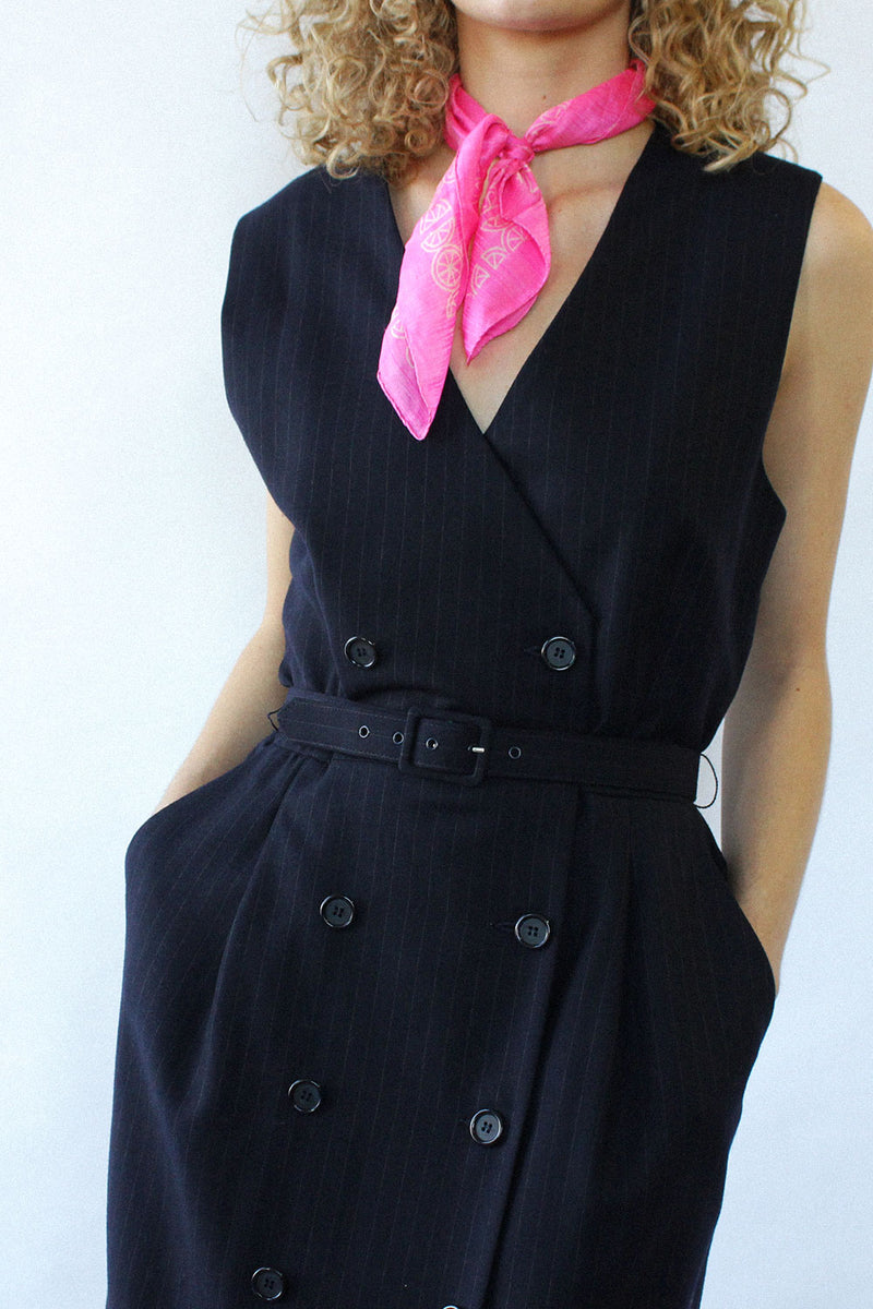 Brooks Brothers Pinstripe Vest-Dress L
