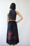 Fiber Optic Print 70s Skirt XS