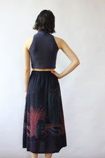 Fiber Optic Print 70s Skirt XS