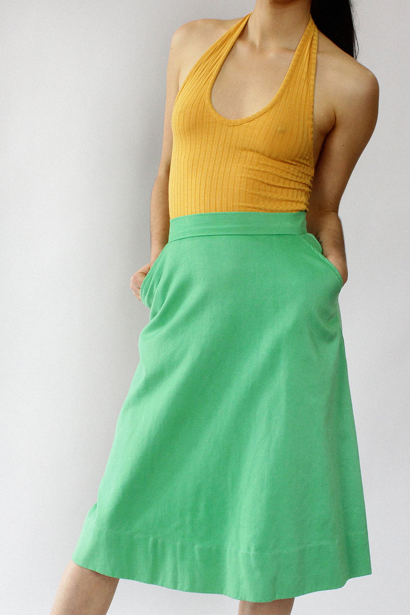 Grass Green Skirt XS