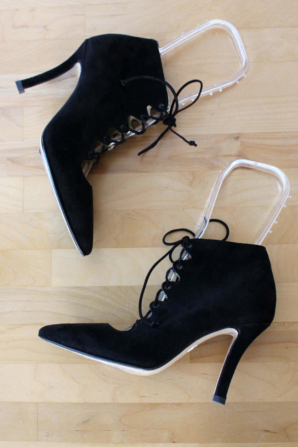 Walter Steiger Lace-up Open Booties 6.5