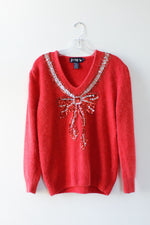 Cupid's Bow Fuzzy Sweater S