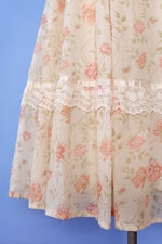 Gunne Sax Rose Bush Lace-up Dress XS/S