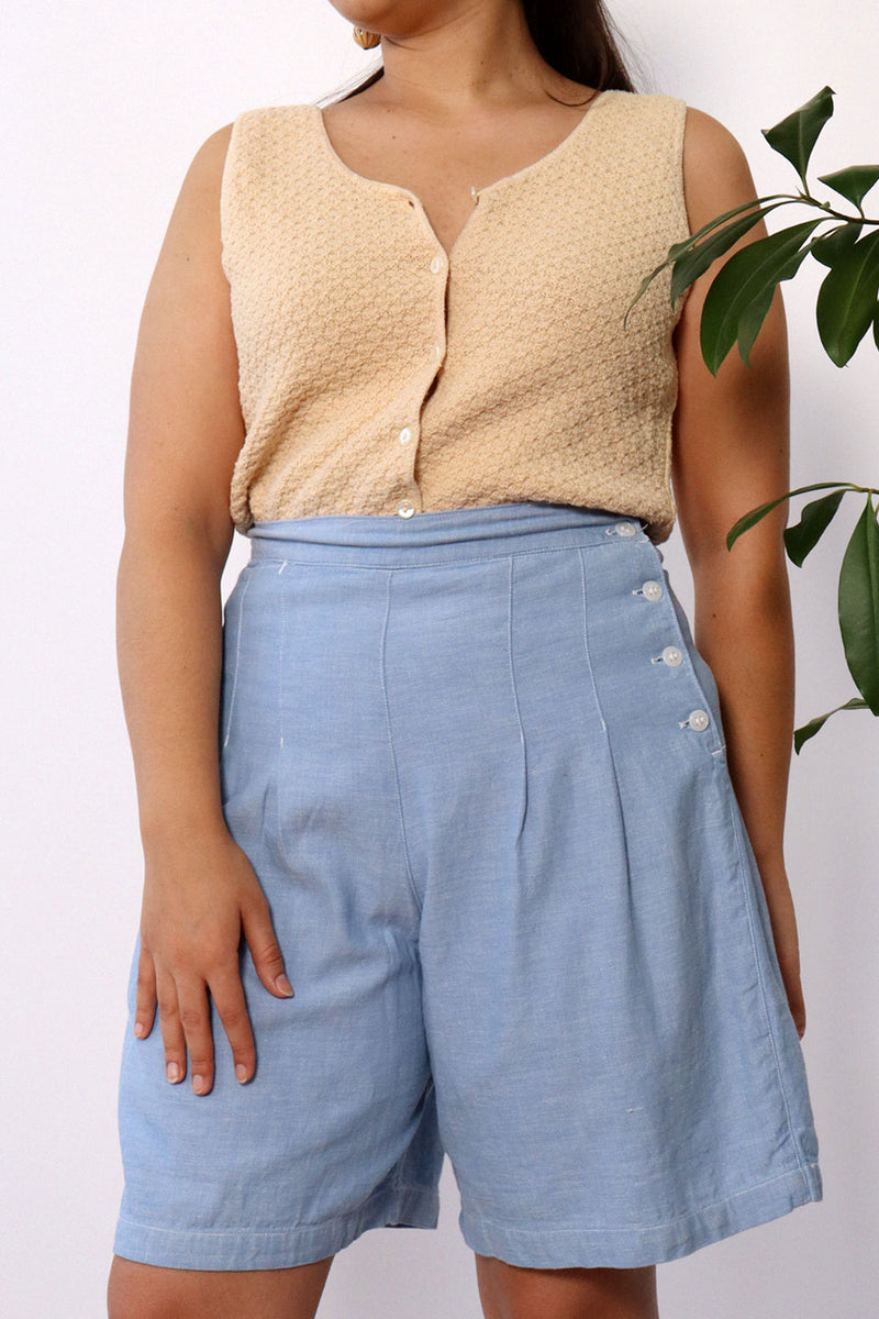 Bentley Cream Knit Tank M/L