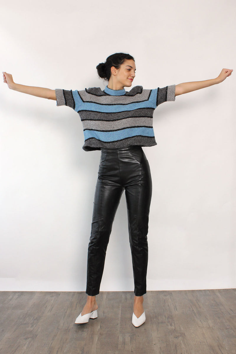 St. John Boxy Stripe Sweater S-L