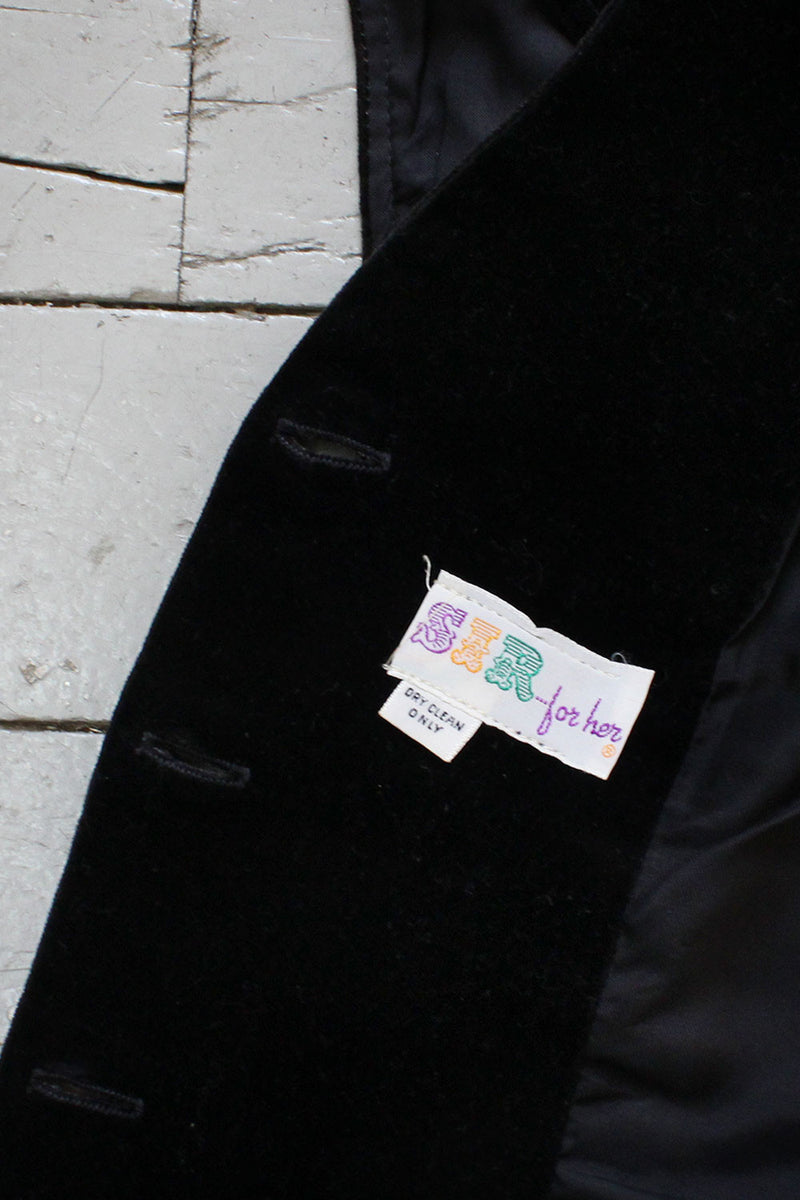 Black Velvet Vest XS/S