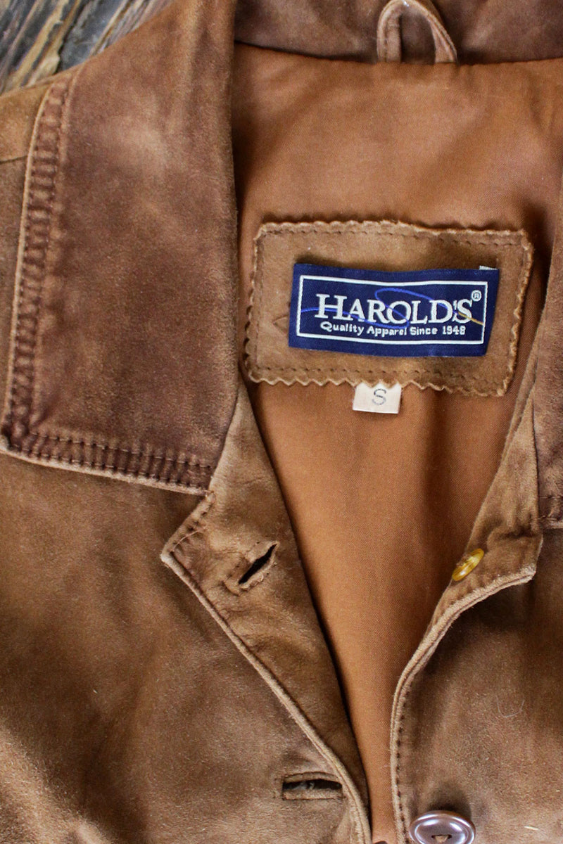 Harold's Fitted Suede Vest S
