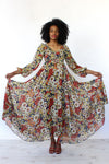 Smocked Floral Maxi Dress S/M