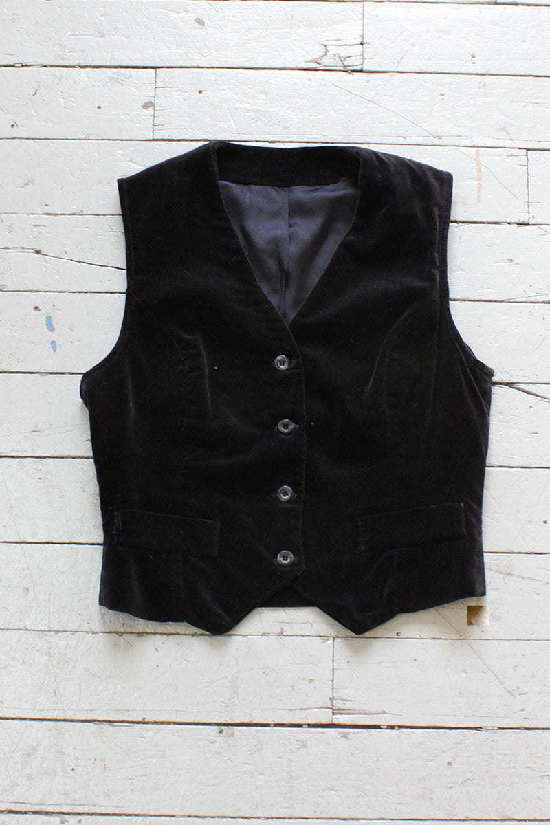 Black Velvet Vest XS/S
