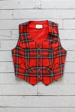 Festive Plaid Vest XS/S