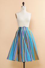 Annie Striped High Waist Skirt S