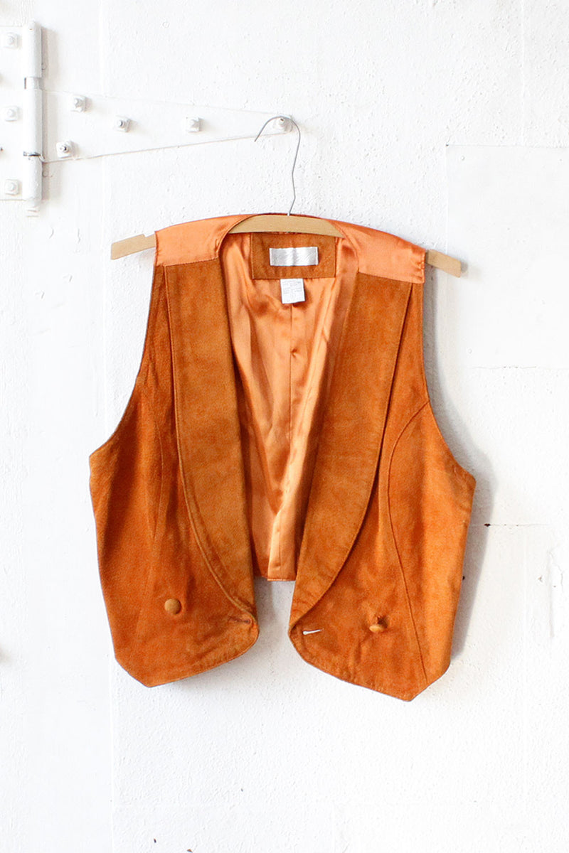 Pumpkin Suede Vest S/M