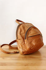 Honey Saddle Leather Backpack