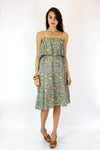 Mint Floral Prairie Dress S