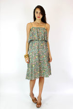 Mint Floral Prairie Dress S
