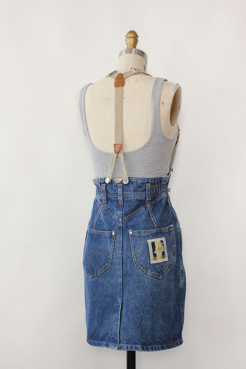 Jean Juniper Suspender Skirt XS
