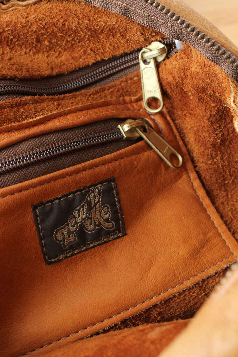 Honey Saddle Leather Backpack