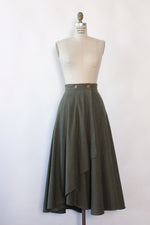 Bravo Army Green Flare Skirt M/L