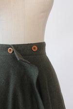 Bravo Army Green Flare Skirt M/L