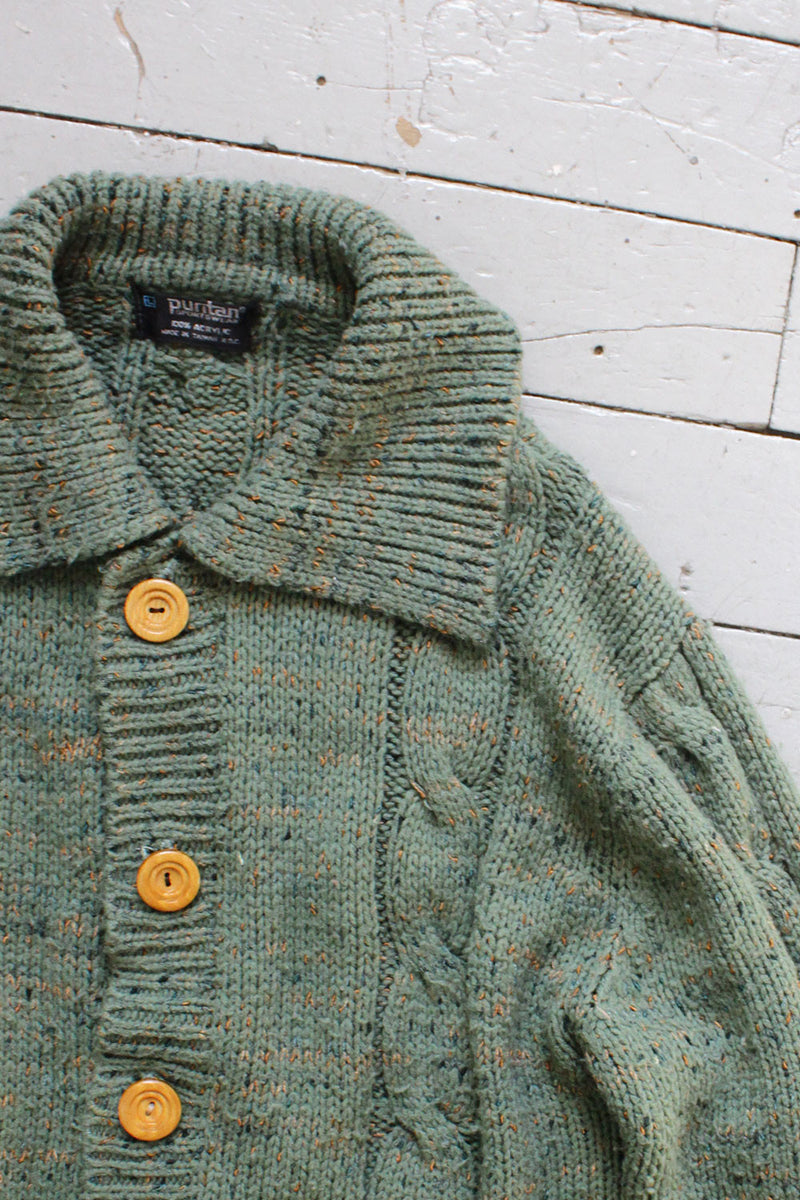 Sage 70s Cardigan