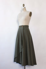 Bravo Army Green Flare Skirt M/L