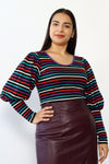 Roller Rink Mutton Sleeve Top M/L
