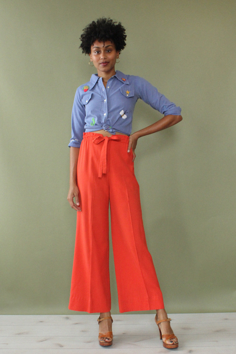 Tomato Tie Trousers XS-M