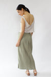 Sage Linen Skirt S