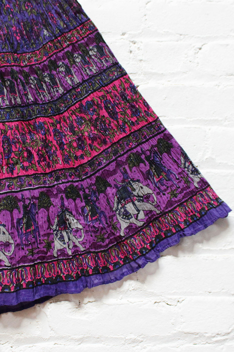 Elephant Crinkle Skirt