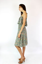 Mint Floral Prairie Dress S